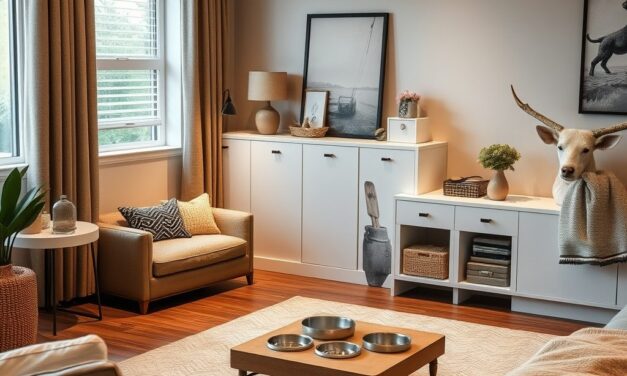 Jak wydzielić funkcjonalną strefę dla zwierzaka w salonie, która łączy komfort i porządek