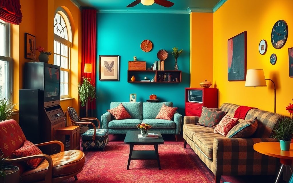 Styl retro w kolorach: jak zestawiać barwy, by urządzić wnętrze z klimatem dawnych lat