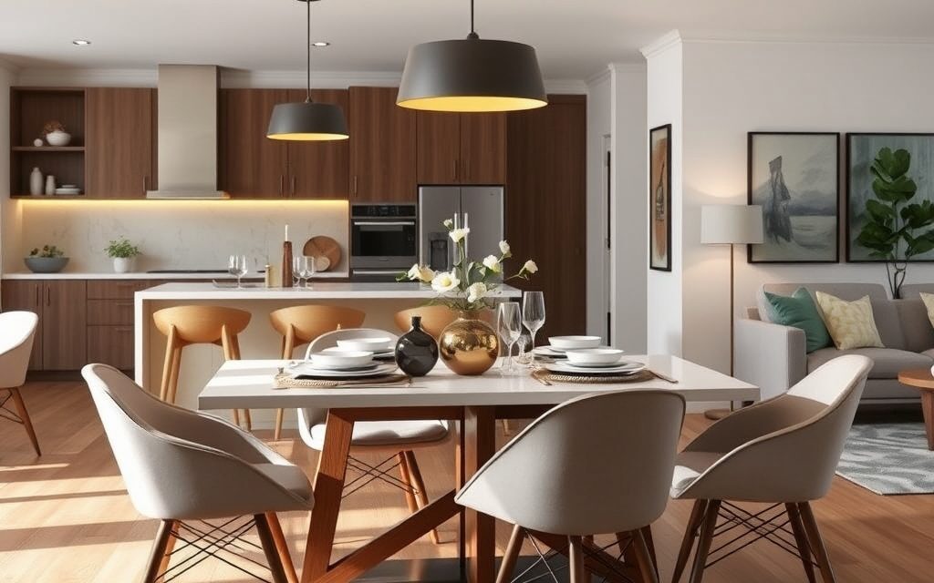 Stół jako granica kuchni i salonu: jak funkcjonalnie i estetycznie podzielić przestrzeń otwartą