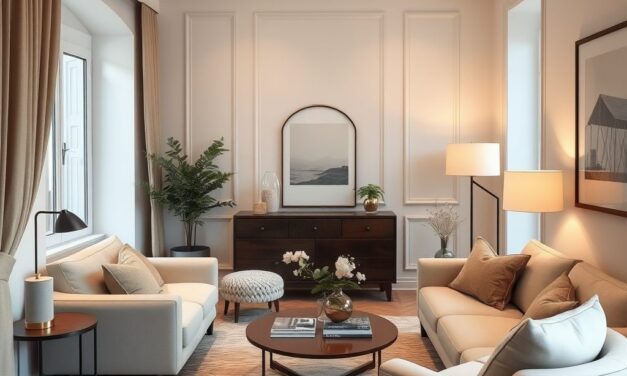 Styl modern classic w małym mieszkaniu: jak połączyć elegancję z funkcjonalnością bez chaosu