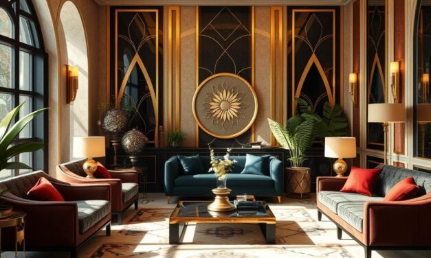 Styl art deco w kolorach i materiałach: jak łączyć luksus z geometrią w aranżacji wnętrz