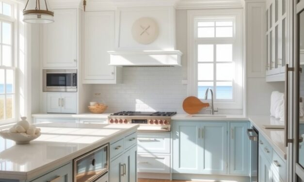 Styl Hampton w kuchni: jak urządzić przestrzeń pełną nadmorskiej elegancji i funkcjonalności