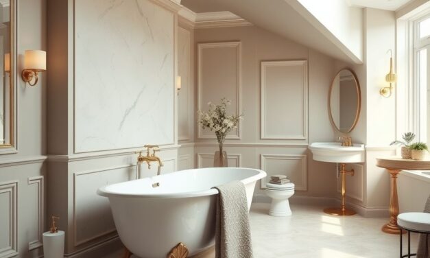 Styl modern classic w łazience: jak łączyć klasyczną elegancję z nowoczesną funkcjonalnością przy aranżacji wnętrza