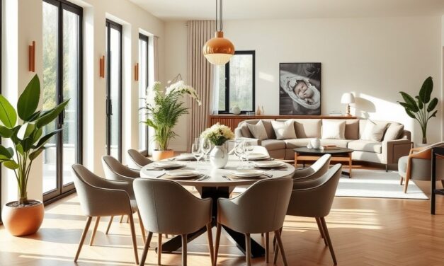Salon z jadalnią: jak połączyć funkcjonalność i lekkość w jednej przestrzeni