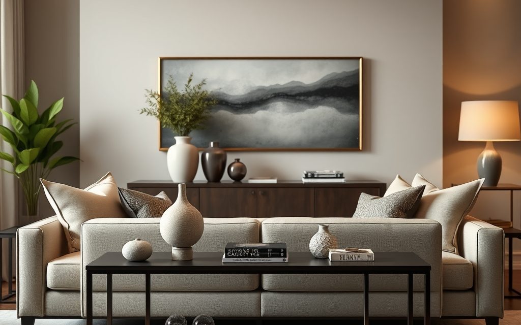 Konsola za sofą jako subtelny podział stref w salonie — jak uniknąć typowych błędów aranżacyjnych