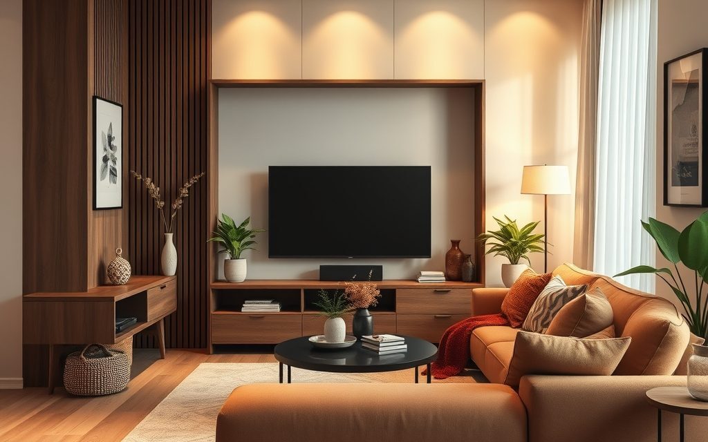 Jak funkcjonalnie wydzielić strefę TV w salonie: aranżacja, meble i dekoracje dla komfortu i stylu