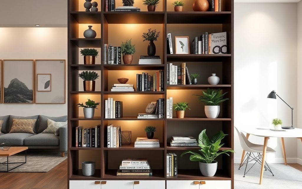 Regał jako ścianka działowa: praktyczne sposoby na funkcjonalny i estetyczny podział pomieszczenia