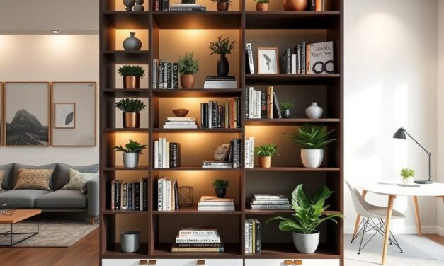 Regał jako ścianka działowa: praktyczne sposoby na funkcjonalny i estetyczny podział pomieszczenia