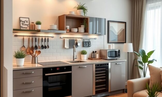 Sprzęty na blacie w aneksie kuchennym w salonie: jak zorganizować funkcjonalną i estetyczną przestrzeń