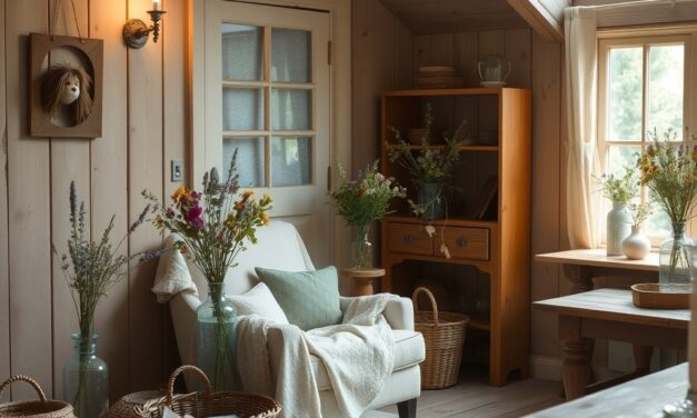 Cottagecore: jak zharmonizować cechy i zasady stylu, by stworzyć sielską przestrzeń pełną naturalności i przytulności