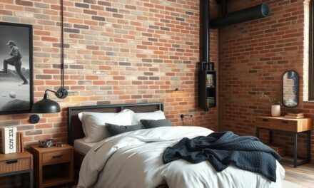 Sypialnia w stylu industrialnym: jak łączyć surowość z funkcjonalnym komfortem na co dzień