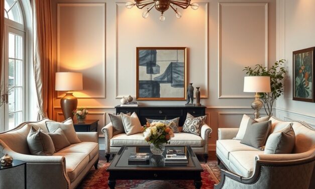 Salon w stylu modern classic: jak połączyć elegancję z funkcjonalnością i ponadczasowym designem