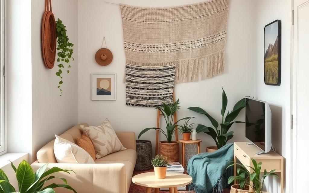 Styl boho w małym mieszkaniu: jak połączyć swobodę i funkcjonalność bez nadmiaru dekoracji