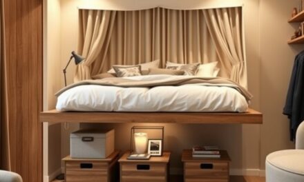 Podest pod łóżko w kawalerce: kiedy warto postawić na podwyższenie dla lepszej organizacji i prywatności strefy snu