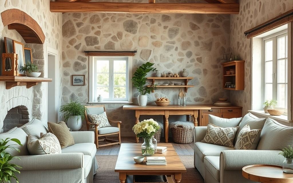 Styl farmhouse: cechy, zasady i materiały tworzące przytulne wnętrza z rustykalnym klimatem