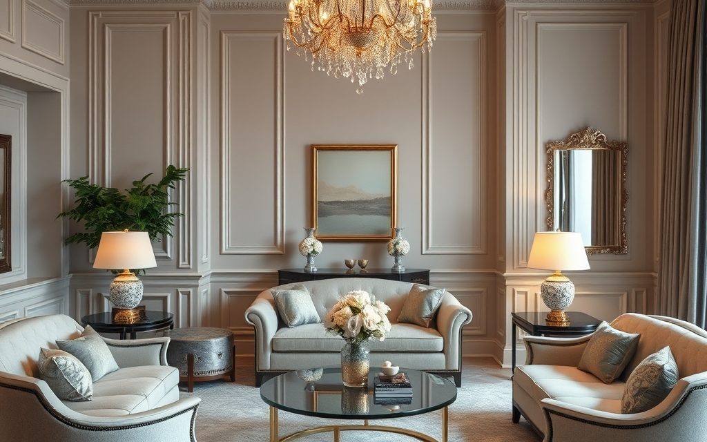 Styl glamour bez błędów: jak uniknąć przesady i zachować harmonię w aranżacji wnętrz