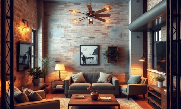 Salon w stylu industrialnym: jak łączyć surowe materiały z funkcjonalną przestrzenią i charakterem wnętrza