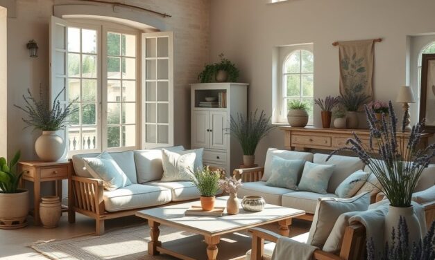 Styl prowansalski we wnętrzach: naturalna elegancja i przytulność inspirowana południową Francją